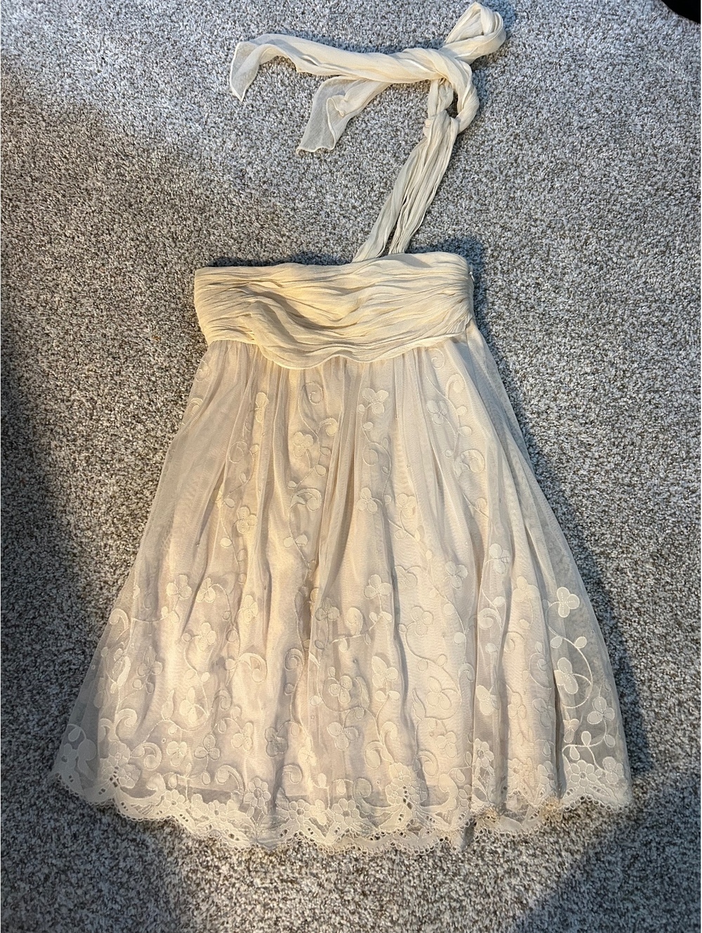 BCBGMAXAZARIA Ivory Party Cocktail Dress